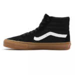 VANS SKATE SK8-HI SHOES BLACK GUM - Image 2