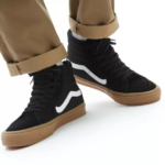 VANS SKATE SK8-HI SHOES BLACK GUM - Image 8