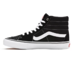 VANS SKATE SK8-HI SHOES BLACK WHITE - Image 2