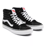 VANS SKATE SK8-HI SHOES BLACK WHITE - Image 3
