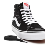 VANS SKATE SK8-HI SHOES BLACK WHITE - Image 7