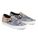 VANS SKATE SLIP ON SHOES TIE DYE TERRY BLACK MULTI - Image 10
