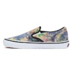 VANS SKATE SLIP ON SHOES TIE DYE TERRY BLACK MULTI - Image 4