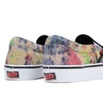 VANS SKATE SLIP ON SHOES TIE DYE TERRY BLACK MULTI - Image 6