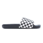 VANS SLIDE ON SANDALS CHECKERBOARD WHITE