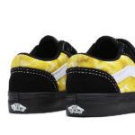 VANS TODDLER OLD SKOOL V SHOES GLOW LIGHTNING BLACK YELLOW - Image 4