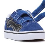VANS TODDLER OLD SKOOL V SHOES REFLECTIVE FLAME TRUE BLUE - Image 4