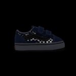 VANS TODDLER OLD SKOOL V SHOES REFLECTIVE FLAME TRUE BLUE - Image 8