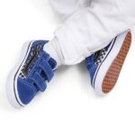 VANS TODDLER OLD SKOOL V SHOES REFLECTIVE FLAME TRUE BLUE - Image 6