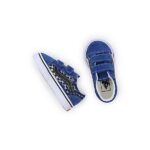 VANS TODDLER OLD SKOOL V SHOES REFLECTIVE FLAME TRUE BLUE - Image 5