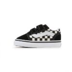 VANS TODDLER PRIMARY CHECK OLD SKOOL BLACK WHITE - Image 2