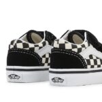 VANS TODDLER PRIMARY CHECK OLD SKOOL BLACK WHITE - Image 4