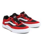 VANS WAYVEE SKATE SHOES ATHLETIC BLACK RED - Image 2