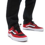 VANS WAYVEE SKATE SHOES ATHLETIC BLACK RED - Image 4
