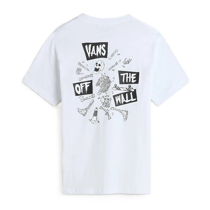 VANS BOYS SKELETON T-SHIRT WHITE - Image 2