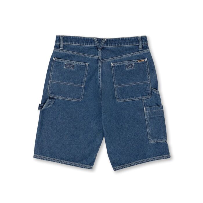 VOLCOM LABORED DENIM UTILITY SHORT INDIGO RIDGE WASH - Image 7