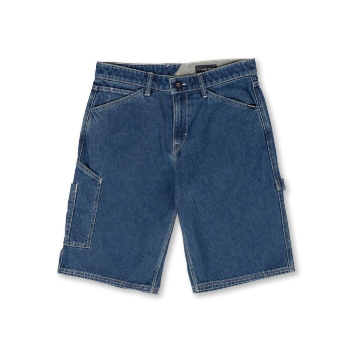 VOLCOM LABORED DENIM UTILITY SHORT INDIGO RIDGE WASH - Image 6