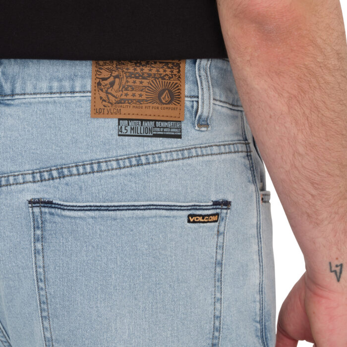 VOLCOM BILLOW DENIM SHORT DESERT DIRT INDIGO - Image 5
