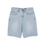 VOLCOM BILLOW DENIM SHORT DESERT DIRT INDIGO - Image 6