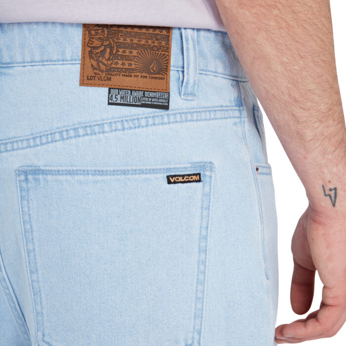 VOLCOM BILLOW DENIM SHORT LIGHT BLUE - Image 4