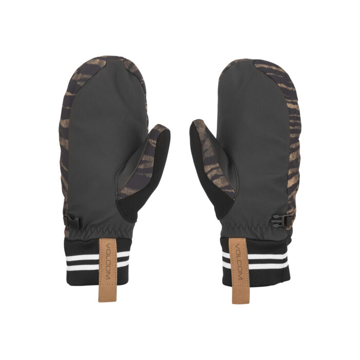 VOLCOM BISTRO WOMEN SNOW MITTENS TIGER PRINT - Image 2