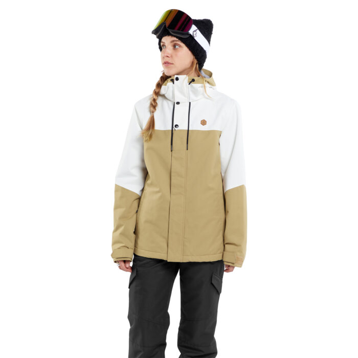 VOLCOM BOLT INSULATED WOMEN SNOW JACKET DARK KHAKI - Image 4