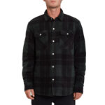 VOLCOM BOWERED FLEECE OVER SHIRT SCARAB