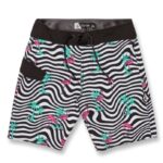 VOLCOM BOYS FLAMINGBROS MOD-TECH BOARDSHORT WHITE