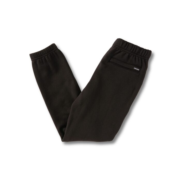 VOLCOM BOYS ICONIC STONE FLEECE JOGGER PANT BLACK - Image 3