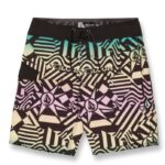 VOLCOM BOYS RINGER MOD-TECH BOARDSHORT BLACK
