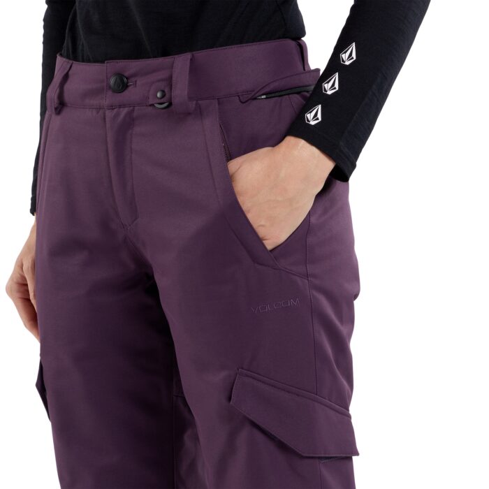 VOLCOM BRIDGER INSULATED WOMEN SNOWBOARD PANT BLACKBERRY - Image 6
