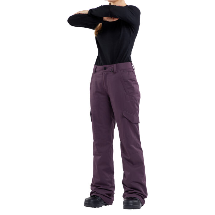 VOLCOM BRIDGER INSULATED WOMEN SNOWBOARD PANT BLACKBERRY - Image 4