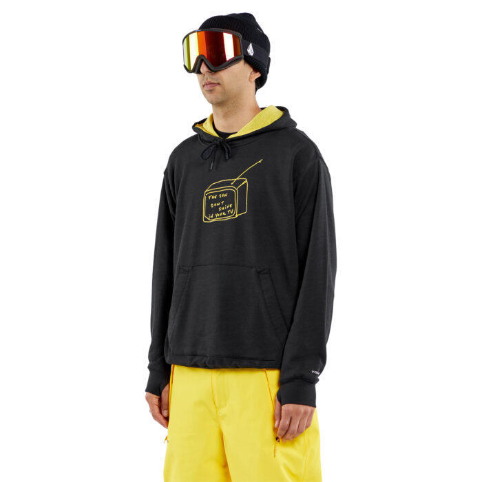 VOLCOM D.I. FLEECE HOODIE BLACK - Image 5