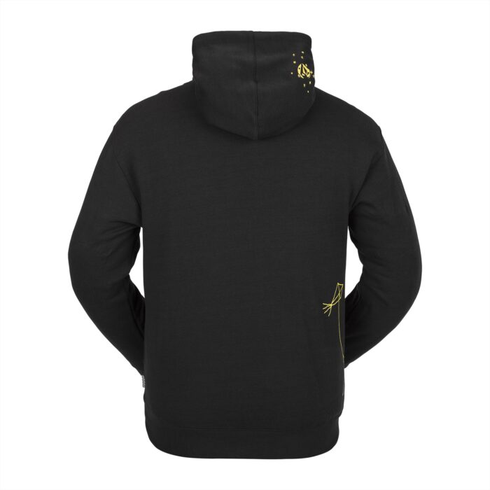 VOLCOM D.I. FLEECE HOODIE BLACK - Image 2