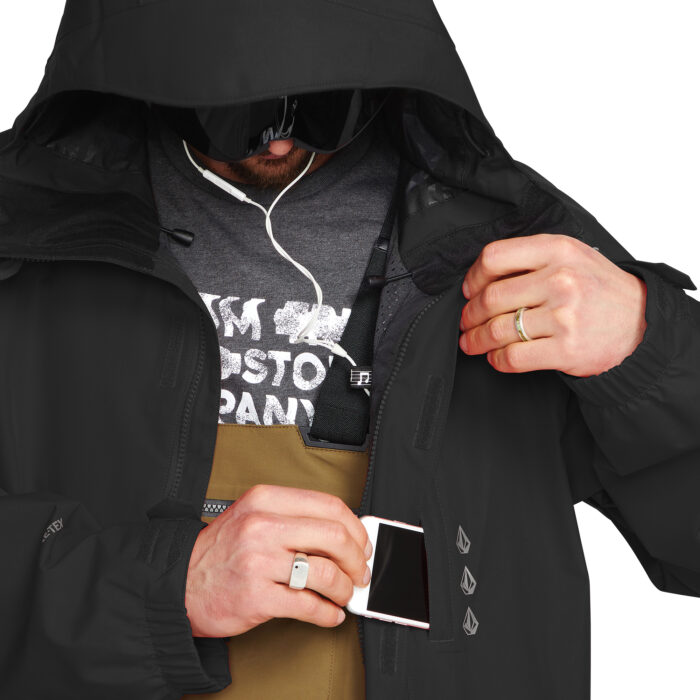 VOLCOM DUA INSULATED GORE-TEX SNOW JACKET BLACK - Image 9