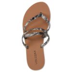 VOLCOM EASY BREEZY II SANDALS BLACK WHITE