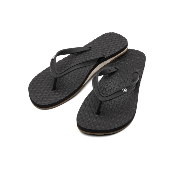 VOLCOM ECO CONCOURSE SANDALS BLACK WHITE - Image 6