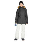VOLCOM FAWN INSULATED WOMEN SNOW JACKET BLACK - Image 3