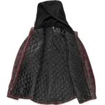 VOLCOM FIELD INSULATED FLANNEL JACKET BLACK PLAID - Image 3