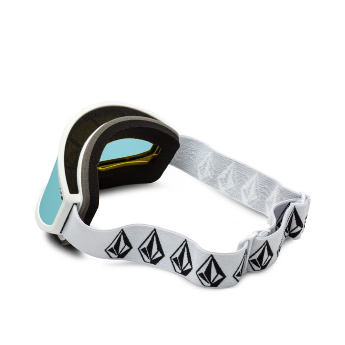 VOLCOM FOOTPRINTS SNOW GOGGLES MATTE WHITE STONE ICE CHROME - Image 3