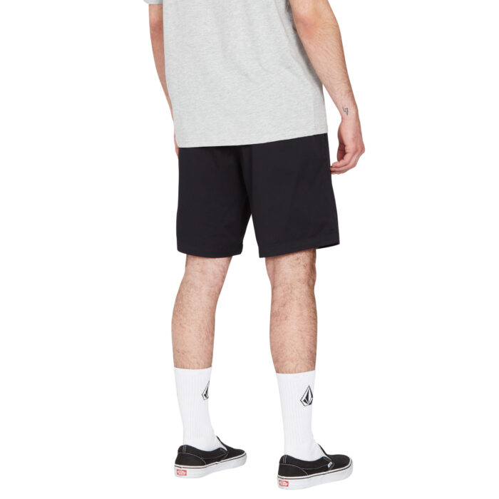 VOLCOM FRICKIN ELASTICATED WAIST SHORT 19 BLACK - Image 2