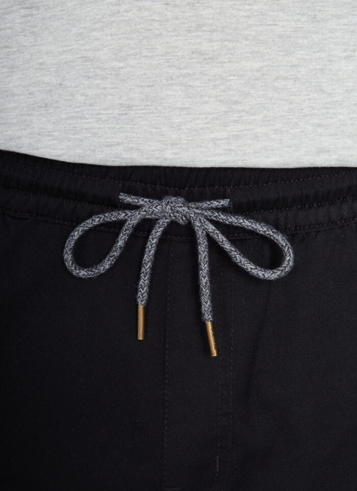 VOLCOM FRICKIN ELASTICATED WAIST SHORT 19 BLACK - Image 4