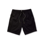 VOLCOM FRICKIN ELASTICATED WAIST SHORT 19 BLACK - Image 6