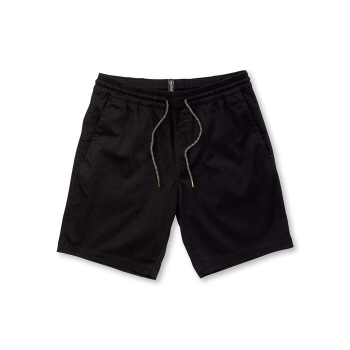VOLCOM FRICKIN ELASTICATED WAIST SHORT 19 BLACK - Image 6