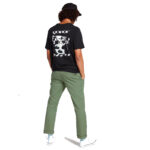 VOLCOM FRICKIN MODERN STRETCH CHINO PANT FADED ARMY - Image 4