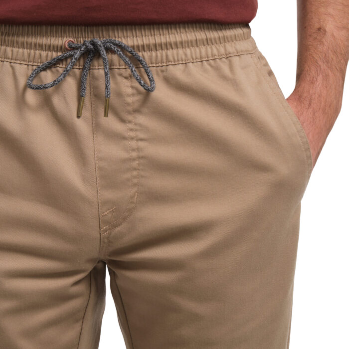 VOLCOM FRICKIN SLIM JOGGER PANT KHAKI - Image 4