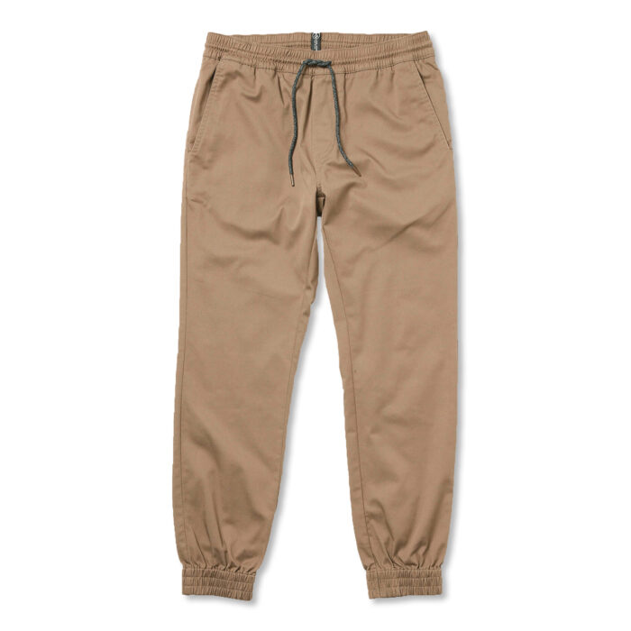 VOLCOM FRICKIN SLIM JOGGER PANT KHAKI - Image 6