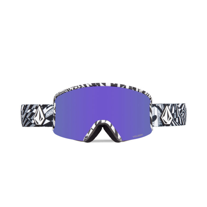 VOLCOM GARDEN SNOW GOGGLES OP ART PURPLE CHROME - Image 2