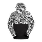 VOLCOM HYDRO RIDING HOODIE BLACK WHITE