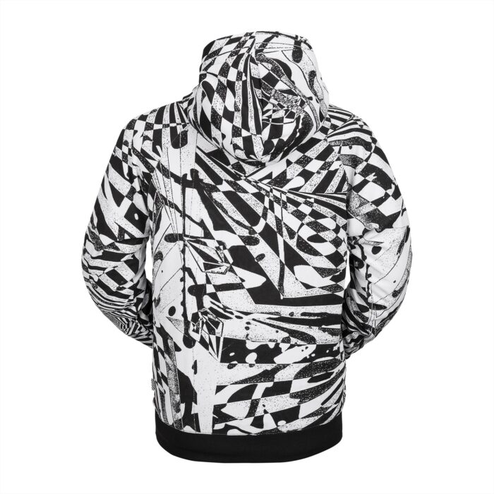 VOLCOM HYDRO RIDING HOODIE BLACK WHITE - Image 2